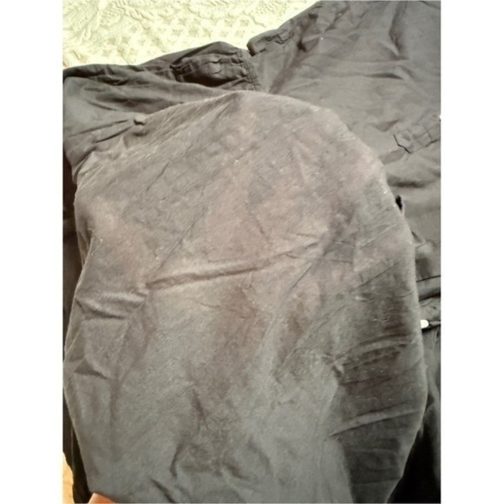 Grayson Frank & Eileen Black Oversized Shirt Dress 01 XS Minimalist Quiet Luxury - Picture 10 of 11